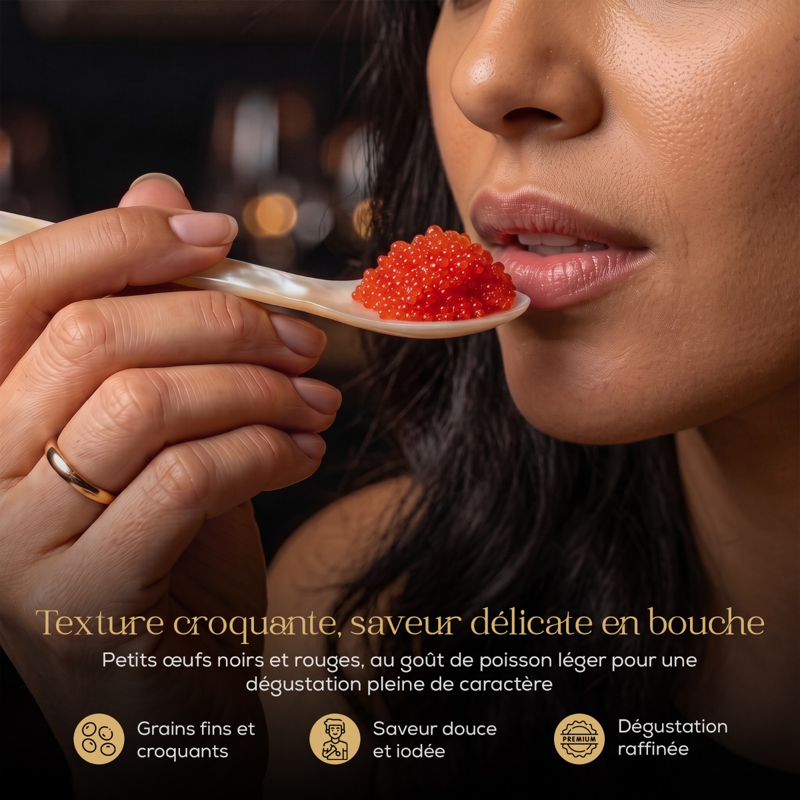 Caviar de lompe noir et rouge premium