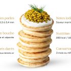 Gros plan du Caviar Impérial Gold Black Almas aux grains dorés