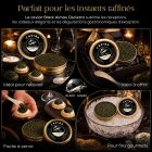 Dégustation de Caviar Osciètre Black Almas avec cuillère en nacre