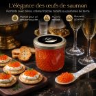 Œufs de saumon frais pour la gastronomie