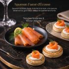 Premium Scottish smoked salmon by Black Almas
