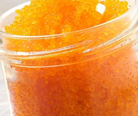 Le tobiko orange est la version la plus traditionnelle.