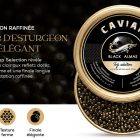 Gros plan du Caviar Top Selection Black Almas aux grains brillants