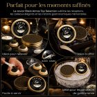 Dégustation de Caviar Top Selection Black Almas avec cuillère en nacre