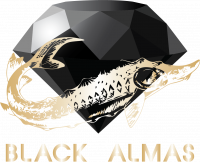 Black Almas Caviar logo