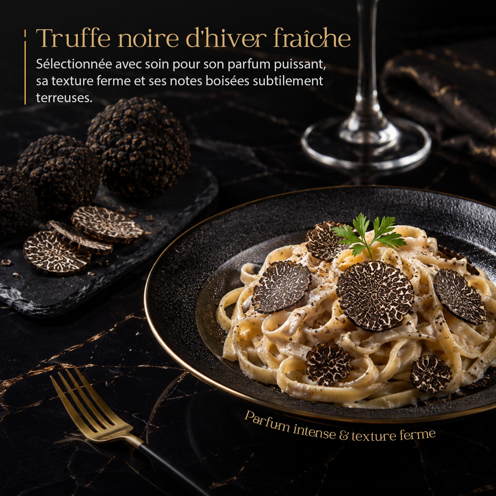 Tuber melanosporum, truffe noire fraîche