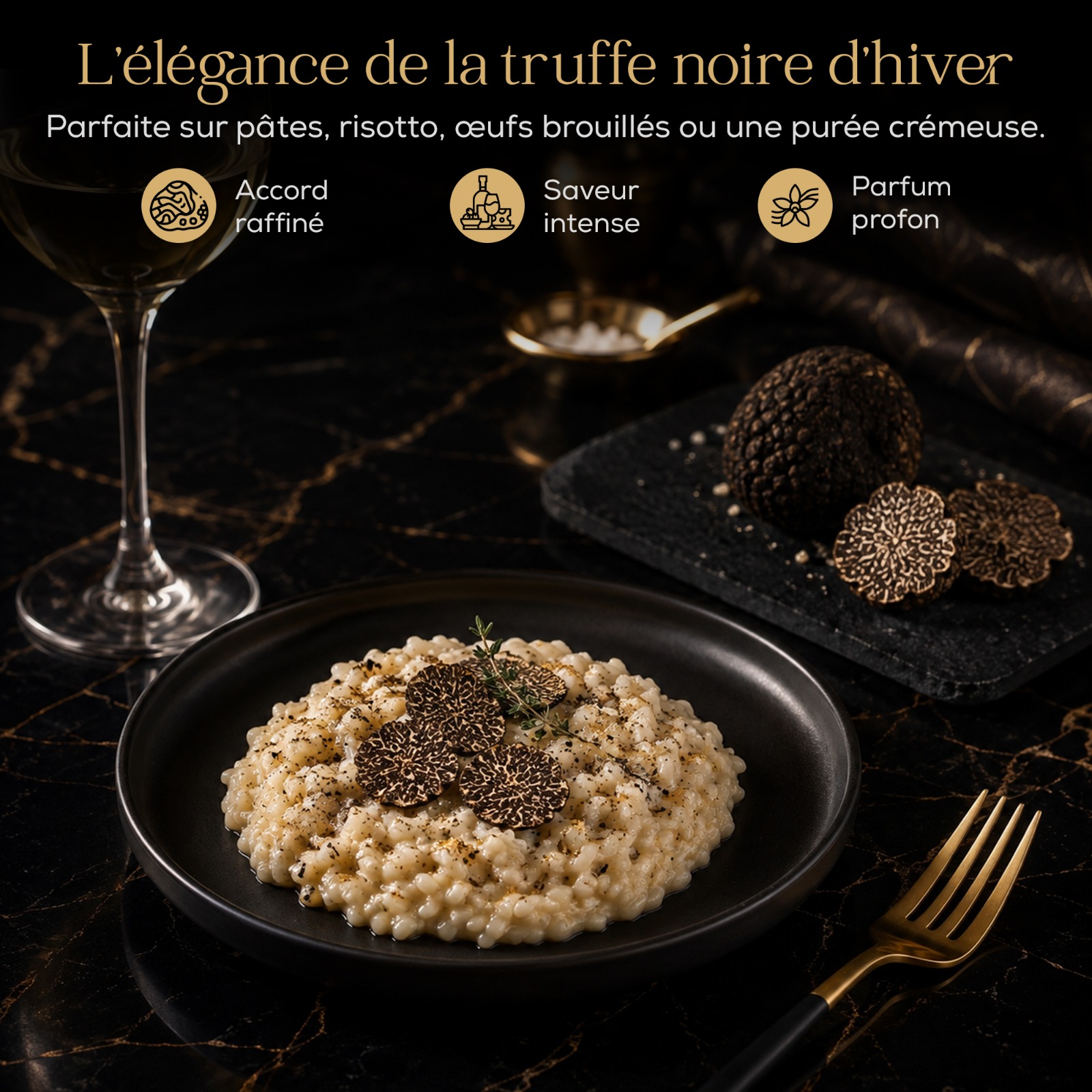 Truffes noires fraîches Tuber melanosporum