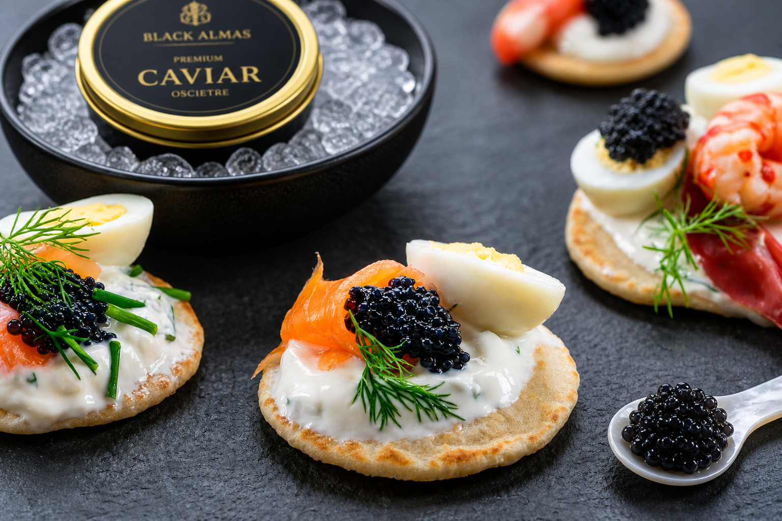 Avec quoi accompagner le caviar : champagne, blinis et garnitures raffinées