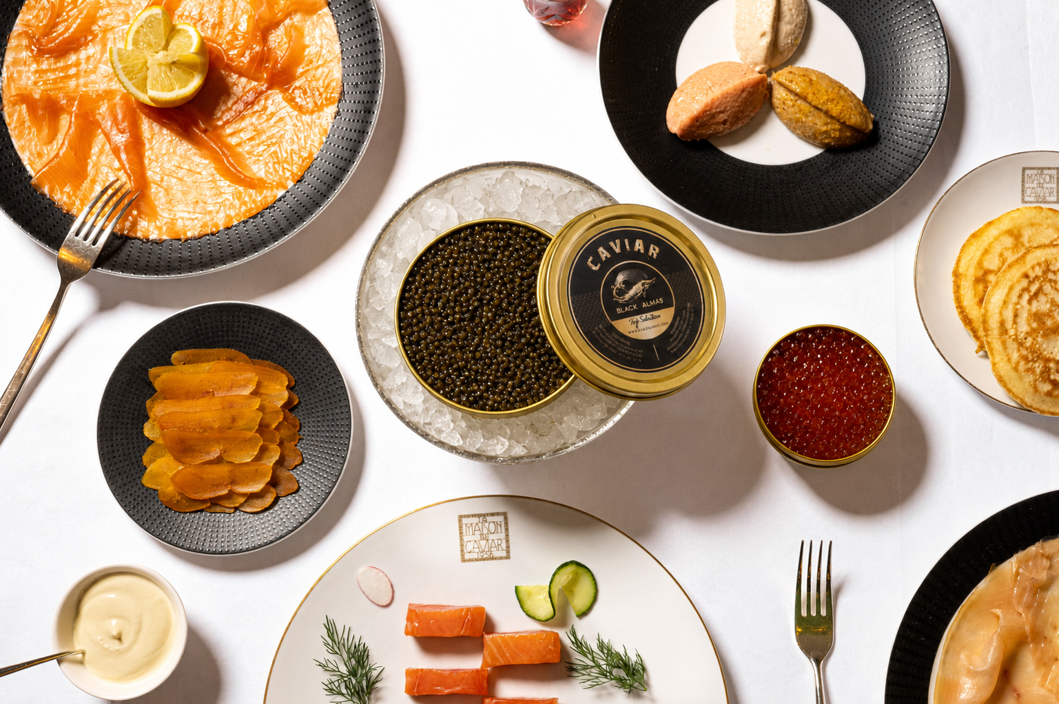 Dégustation de caviar de luxe