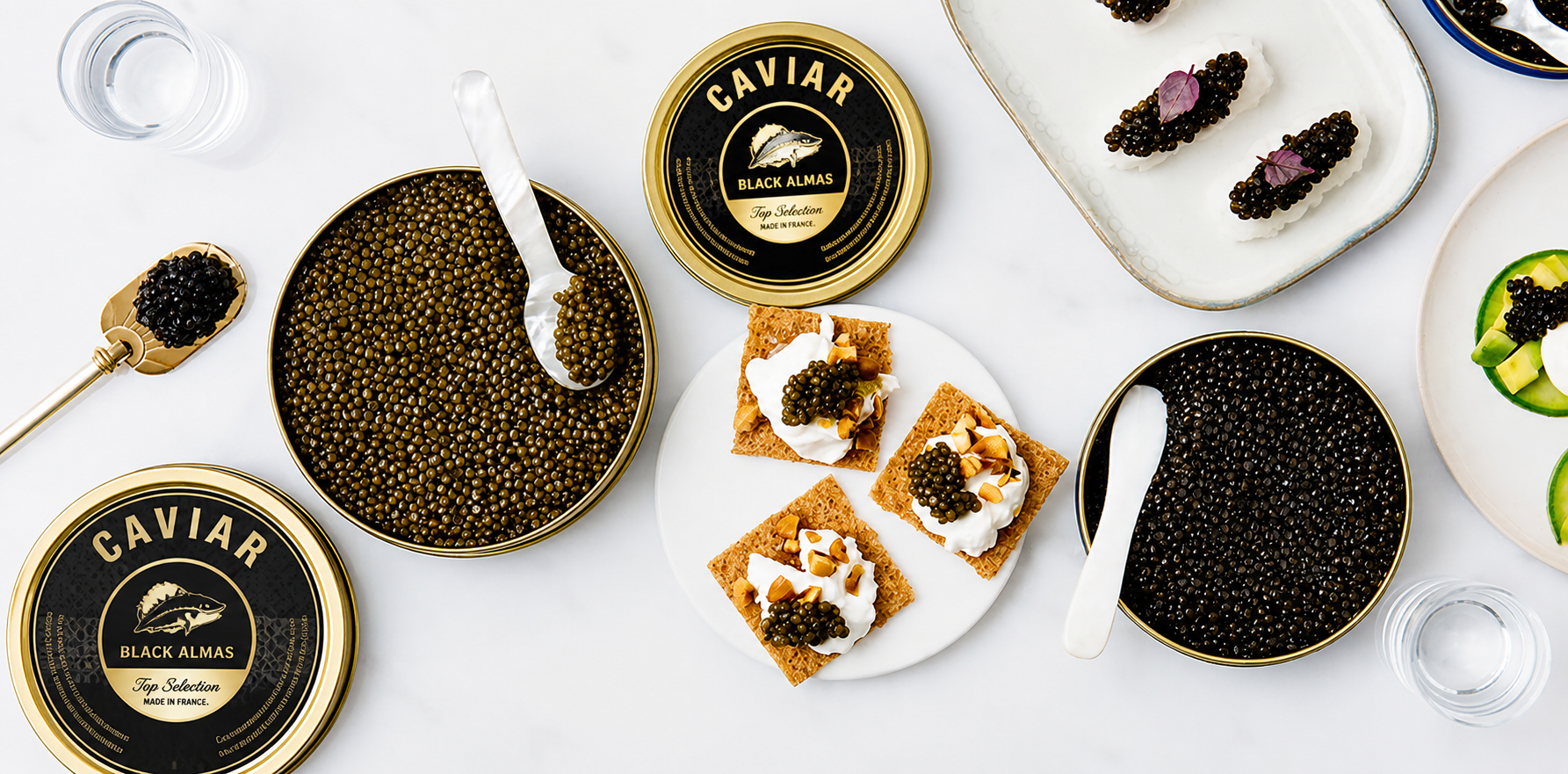 La dégustation de caviar à la cuillère